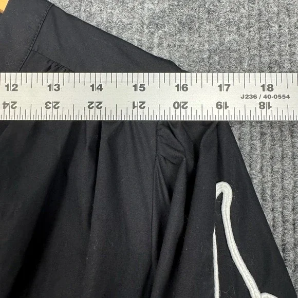 Chicos Maxi Dress Womens 2/12 Popover With Embroidery Pima Cotton Coastal Preppy - Picture 11 of 16